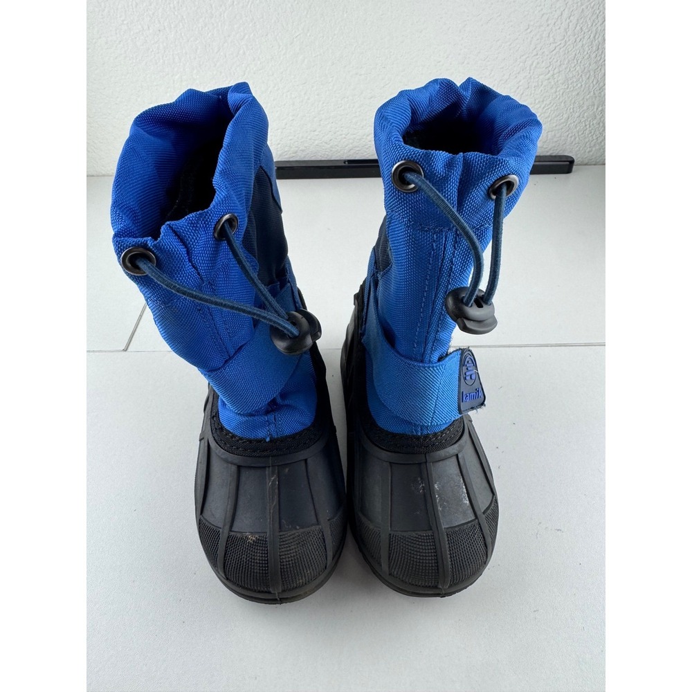 Kamik Fireball Kids Blue Winter Snow Boots Waterproof Size 8